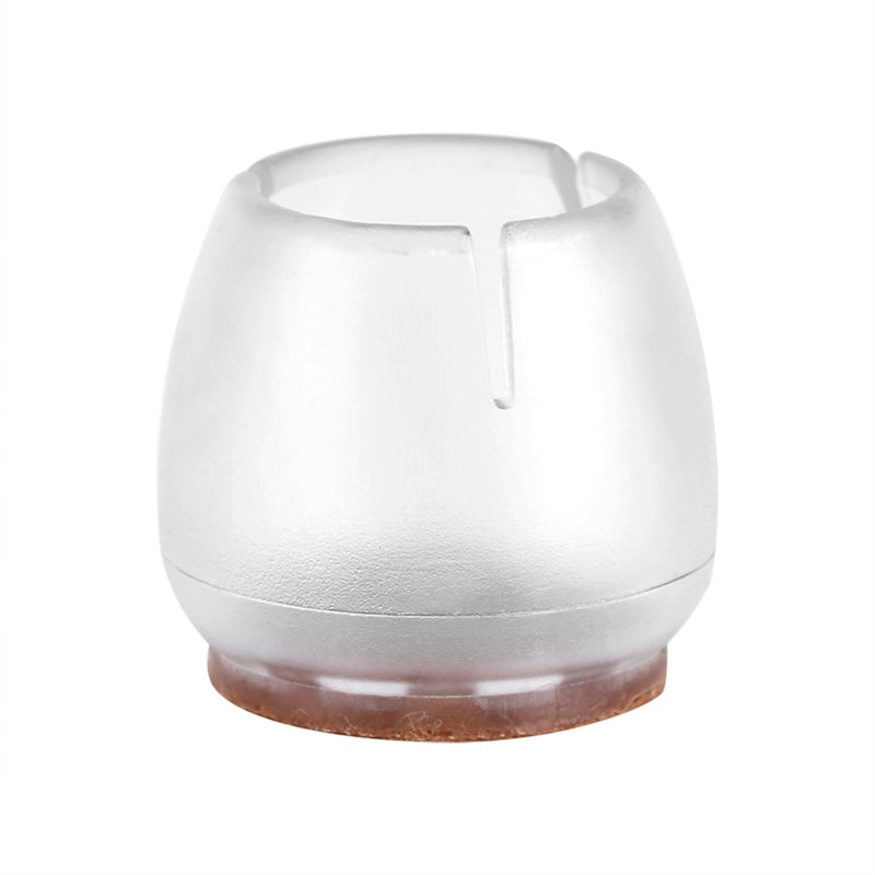 16Pcs Transparent PVC Table Chair Furniture Leg Non Slip Foot Cap Cups Cover Floor Protector M - Image 3