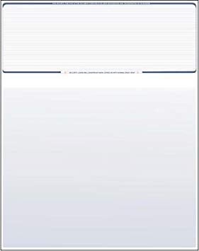 Compuchecks Business Voucher Check Stock - 500 Sheets, Check on Top, Blue Pinstripe - Image 2