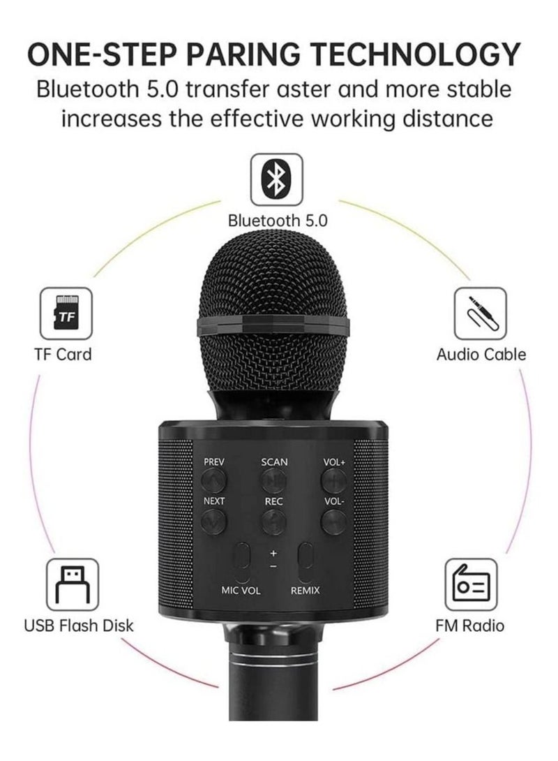 Bluetooth Microphone for kids Birthday Gift Toys for Age 3 4 5 6 7 8 9 10 Girls Boys Wireless Karaoke Mircrophone Little Kid Gifts Toy for Toddler Children  - Image 2