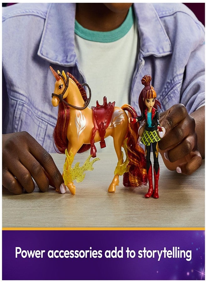Unicorn Academy أكاديمية يونيكورن، مجموعة فالنتينا وسيندر لقوة الصداقة، فكرة هدية عيد الفصح، دمى وألعاب يونيكورن، تتضمن سرجًا شفافًا وملحقين للقوة - Image 4