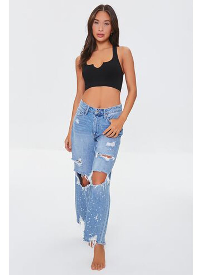 FOREVER 21 Split-Neck Racerback Bralette - Image 4