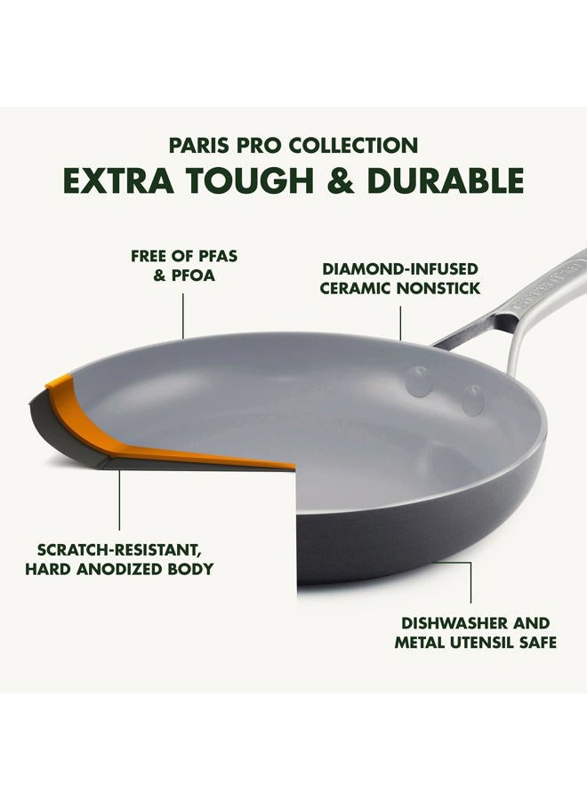Greenpan Paris Pro Ceramic Non-Stick Cookware Set 11pc Set Gray CC000045-001 - Image 3