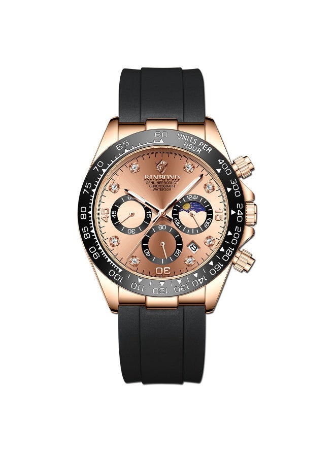 BINBOND Men's Multifunctional Sports Luminous Waterproof Quartz Watch - Image 1