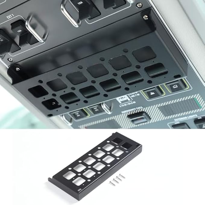 rayihni Car Roof Rack Cargo Compatible with 2020-2024 INEOS Grenadier Overhead Organizer Storage Panel, Aluminum Alloy Car Roof Control Panel Storage Basket Auto Accessories - Image 2