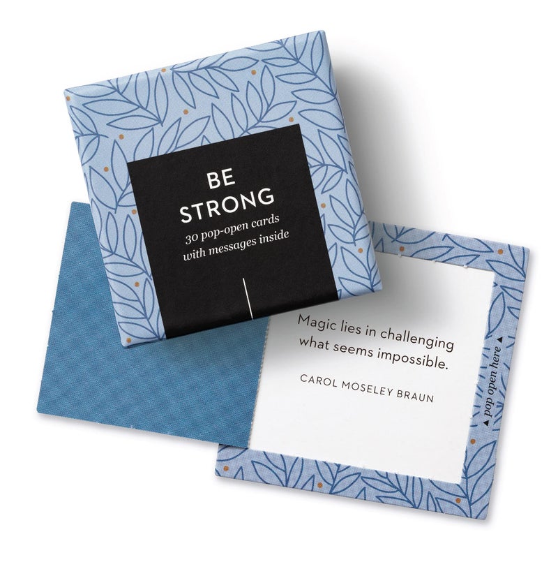 Compendium ThoughtFulls Pop-Open Cards â€” Be Strong â€” 30 Pop-Open Cards, Each with a Different Inspiring Message Inside - Image 1