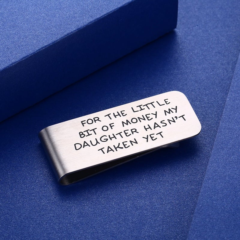 CJ&M CJ&M Money Clip For Dad, for The Little Bit Of Money My Daughter Hasn't Taken Father Money Clip,Father of the Bride Gift,Father's Day Gift from Daughter  - Image 4
