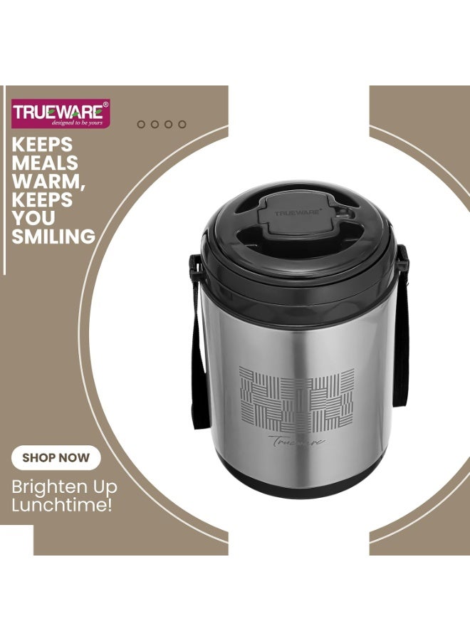 Trueware Legend 5 Stainless Steel PU Insulated Hot and Cold Lunch Box with 5 SS Container 300 ML Each - Image 3