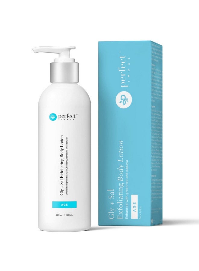 PERFECT IMAGE Gly + Sal Exfoliating Body Lotion, 8% Glycolic Acid And 2% Salicylic Acid Lotion Enhanced With Green Tea, Papaya, Bearberry, Licorice And Amino Complex