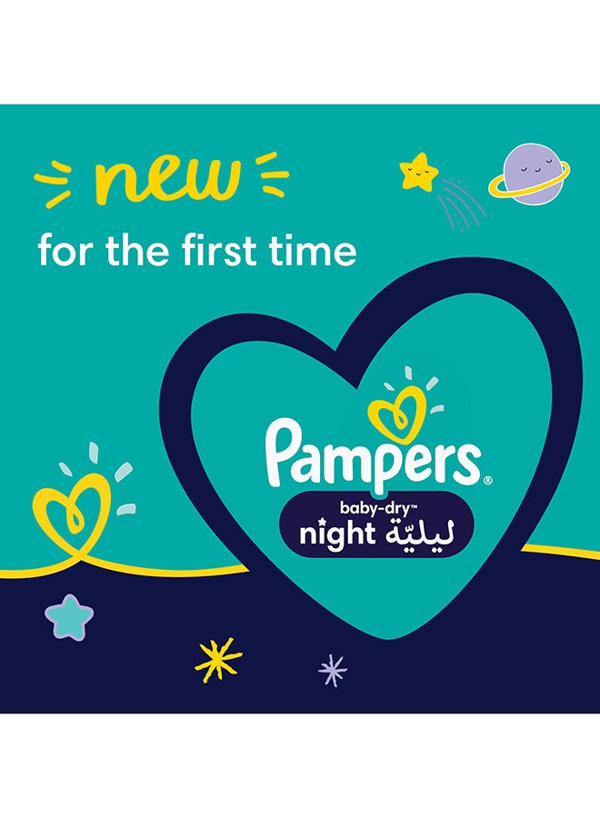 Pampers Baby-Dry Night Diapers For Extra Sleep Protection Size 6, 40 Count - Image 2