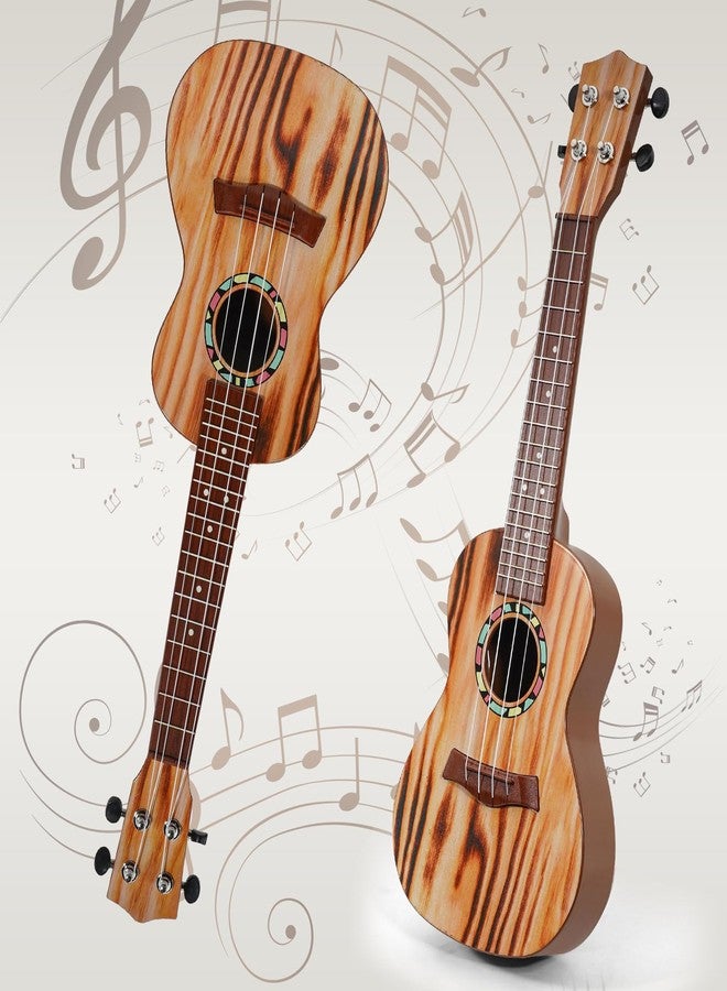 Raimy Kids Guitar Ukulele - 21in Ukulele Guitar Toys for Kids Ages 3 4 5 6 7+ Year Old Boys Girls Simulated Sound Quality Music Instruments Learning Education (Yellow) - Image 2