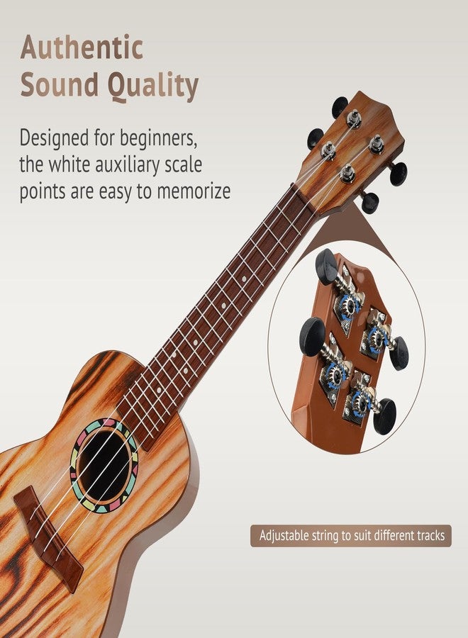 Raimy Kids Guitar Ukulele - 21in Ukulele Guitar Toys for Kids Ages 3 4 5 6 7+ Year Old Boys Girls Simulated Sound Quality Music Instruments Learning Education (Yellow) - Image 3