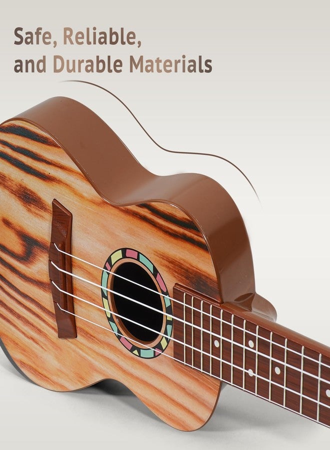 Raimy Kids Guitar Ukulele - 21in Ukulele Guitar Toys for Kids Ages 3 4 5 6 7+ Year Old Boys Girls Simulated Sound Quality Music Instruments Learning Education (Yellow) - Image 4