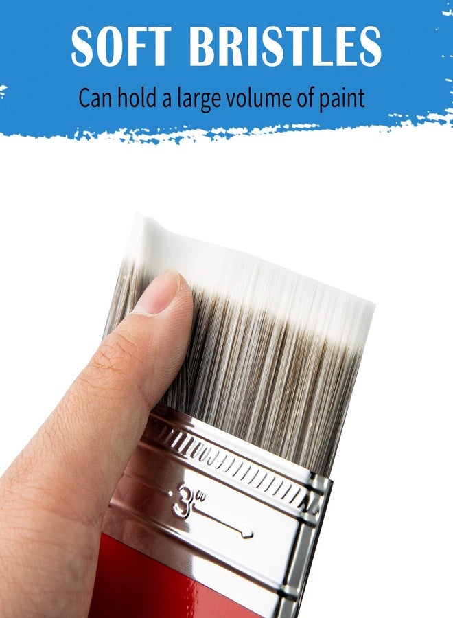 Falling in Art Flat Paddle Paint Brush with Long Handle, Large Scale Brush for Oil and Acrylic Paints, 1 Inch - Image 4