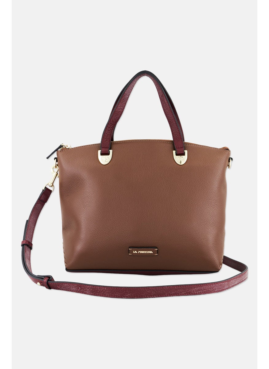 Women Leather Crossbody Bag 25 H x 35 L x 11 W cm, Brown - pzsku/Z63D99BB0EA1B909EFA5BZ/45/_/1740495431/08464413-ec24-42a4-a77f-46316f2110ec