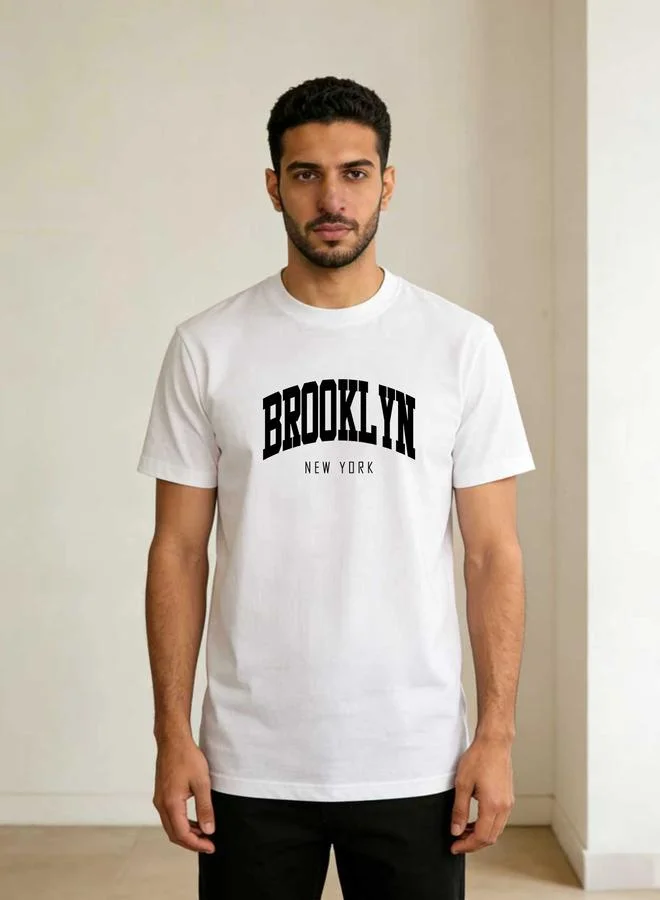 تايك تو Men Brooklyn Print Crew Neck T-Shirt