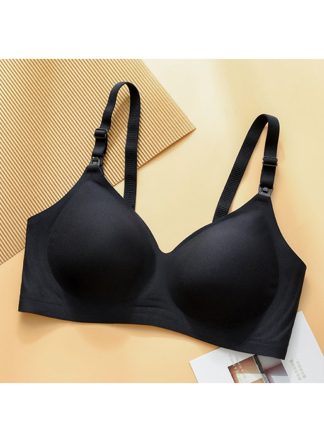 Pregnant Women's Jelly Glue Without Steel Ring Marks Breast-feeding Underwear Latex Mummy Postpartum Moon Bra Wai