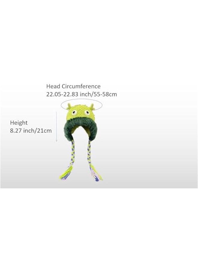 Generic - Cute Kawaii Multi Colored Women Warm Fluffy Monster Cover Ears Beanie Ear Flaps Hat for Winter - Image 1
