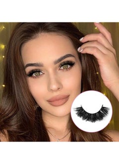 Focipeysa Natural False Eyelashes Fluffy Mink Lashes 3D Wispy D Curl Eye Lashes Russian Strip Thick Full False Eyelashes 5 Pairs 21Mm By Focipeysa Eyelashes  - Image 3