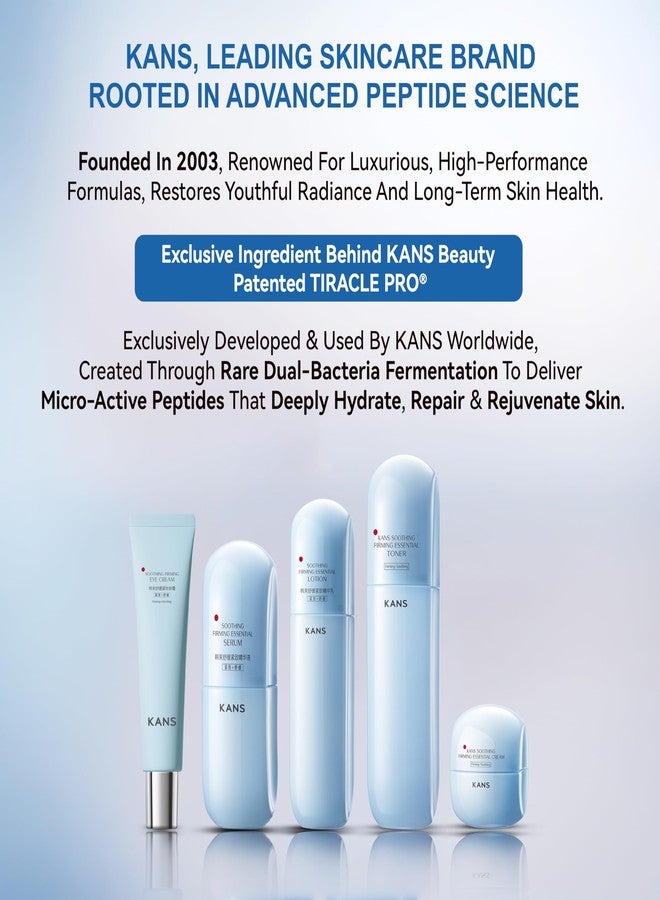 KANS Soothing & Firming Eye Cream 20 g, SymCalmin® & Ectoin, Smooth Fine Lines & Brightens Under-Eye, Peptide Blend With Portulaca & Centella Ferment For Puffiness Relief, Best For Sensitive Skin - Image 3