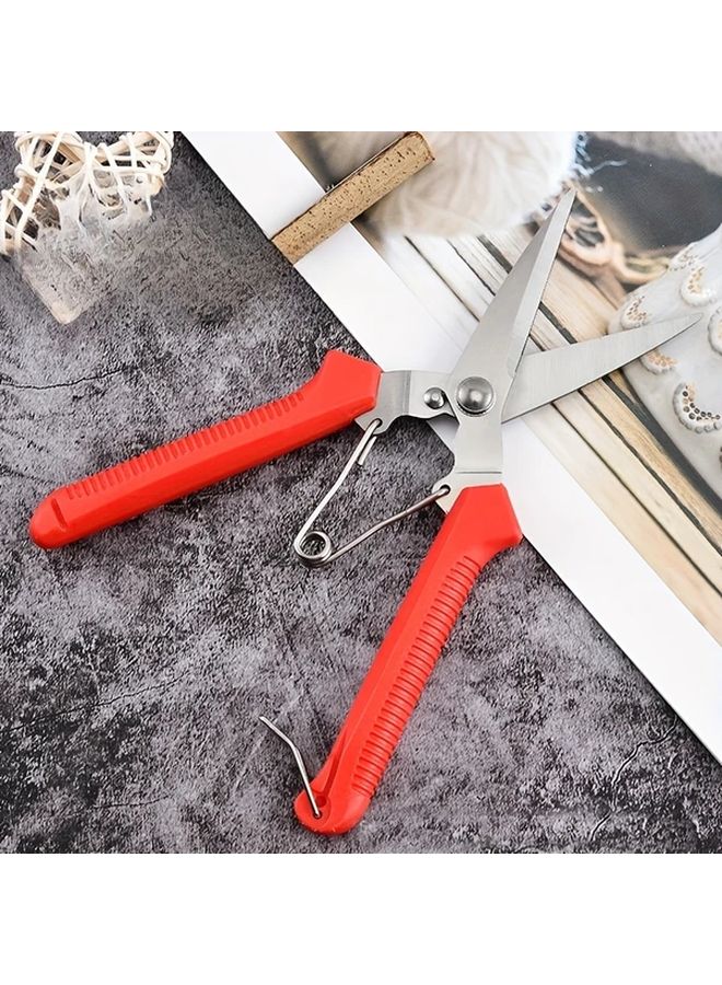 Red Stainless Steel Fruit Clipper Serrated Blade For Easy Picking Grapes Sichuan Pepper - Image 5