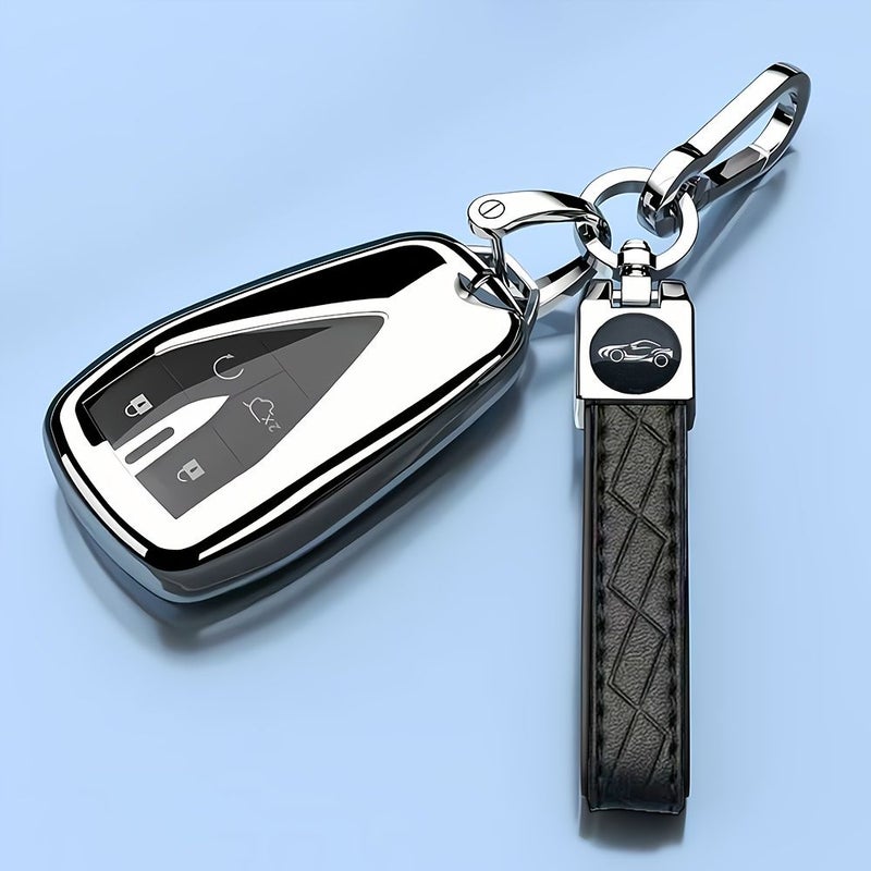 Yabok Key Cover For Changan Uni V 2024 CS35 Plus TPU Black Lock Style - Image 1
