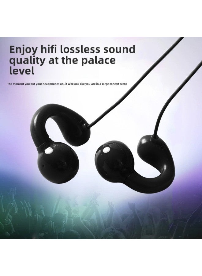 Earphones With Wire Clips Non-Bone Conduction Non-In-Ear Desktop Laptop With Mai Painless Ear-Hanging-Color:2m Athens White Desktop Laptop Neutral  - Image 3