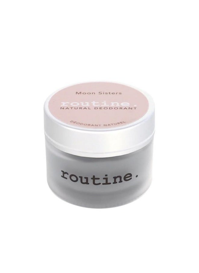 routine Natural Deodorant For Women And Men With Activated Charcoal 58G Rose, Lavender, Vetiver & Neroli (Moon Sisters Jar)  - Image 3