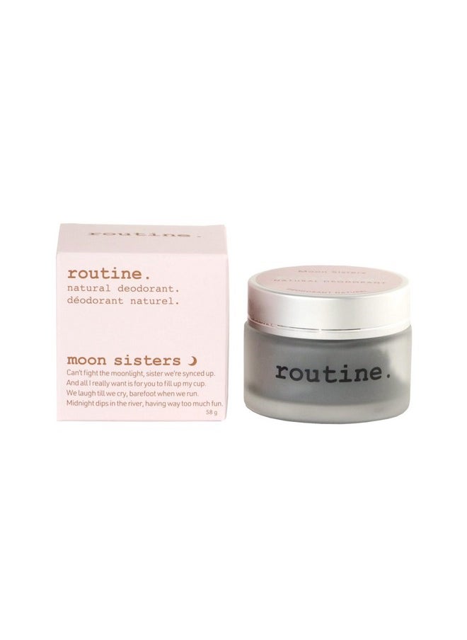 routine Natural Deodorant For Women And Men With Activated Charcoal 58G Rose, Lavender, Vetiver & Neroli (Moon Sisters Jar)  - Image 4