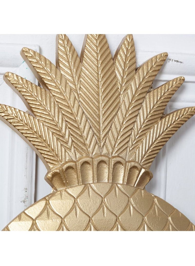 LINGWEI Pineapple Shaped Wall Hanging Mirror Golden 35x60x3 - Image 4