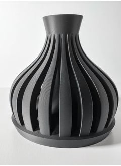 3D Brothers Luni Short Vase | Modern and Unique Home Decor for ried Flowers  - Image 4
