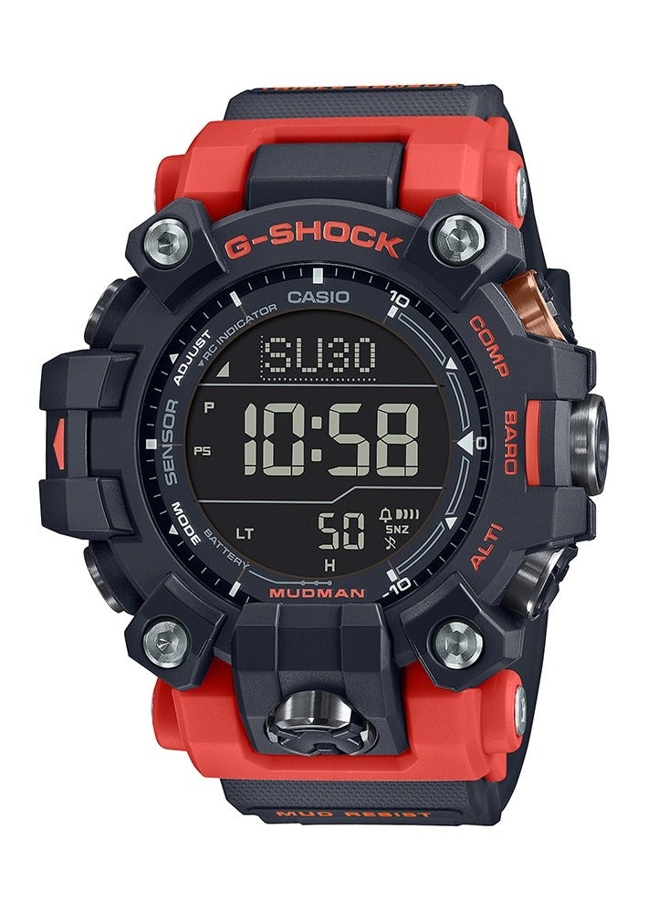 كاسيو ساعة كاسيو جي-شوك - GW-9500-1A4DR مينا سوداء، سوار رمادي - Image 1