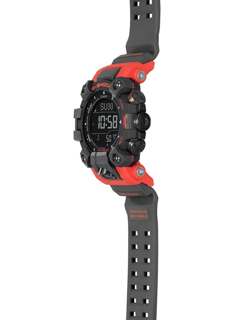 كاسيو ساعة كاسيو جي-شوك - GW-9500-1A4DR مينا سوداء، سوار رمادي - Image 2