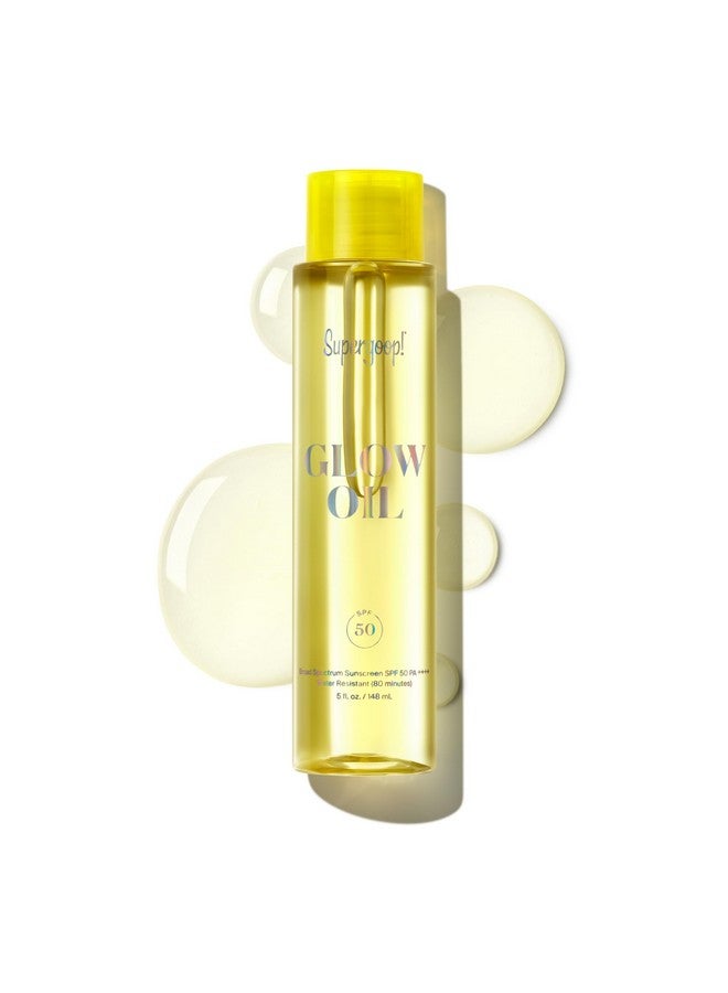 Supergoop! Glow Oil - 5 Fl Oz - Spf 50 Pa++++ Vitamin E Body Oil + Broad Spectrum Sunscreen Protection - With Marigold, Meadowfoam & Grape Seed Extracts - Image 1