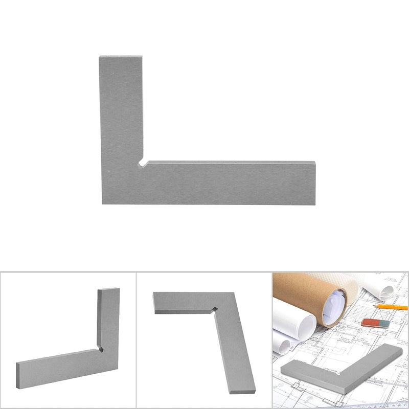 100x70 مم مربع فولاذي للنجارين مسطرة زاوية قائمة أداة قياس هندسية لتأطير الخشب - Image 5