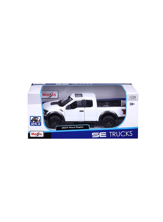 Maisto 1:24 2017 Ford F-150 Raptor - White Officially Licensed Scaled Replicas of Collectible Diecast Metal Models with Exquisite Interior & Exterior Detailing for All Ages - Image 3