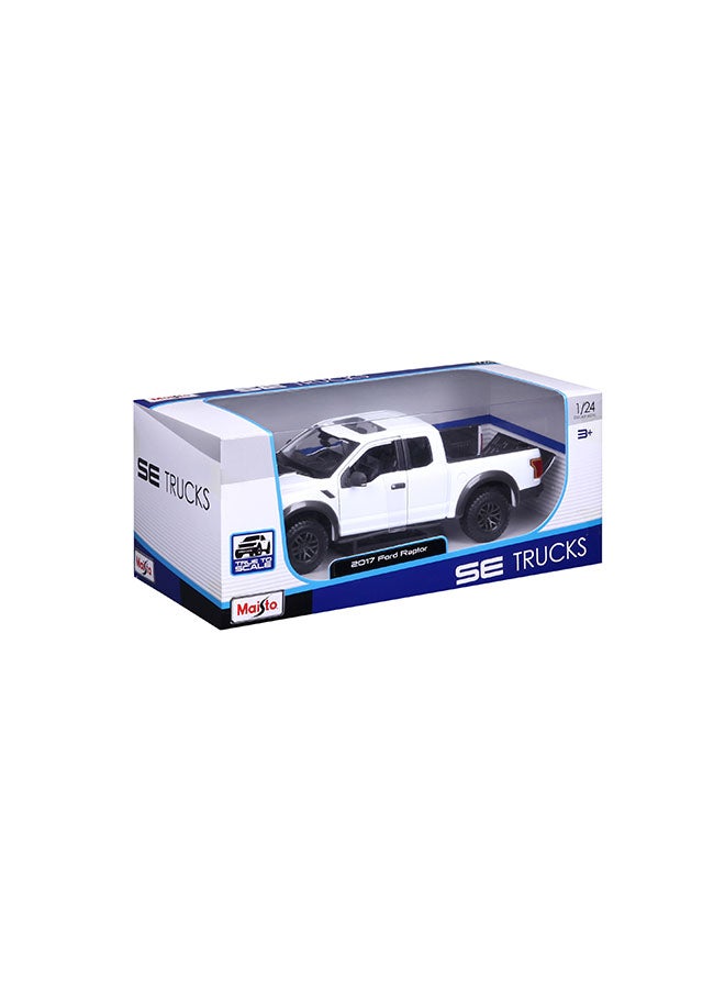 Maisto 1:24 2017 Ford F-150 Raptor - White Officially Licensed Scaled Replicas of Collectible Diecast Metal Models with Exquisite Interior & Exterior Detailing for All Ages - Image 2