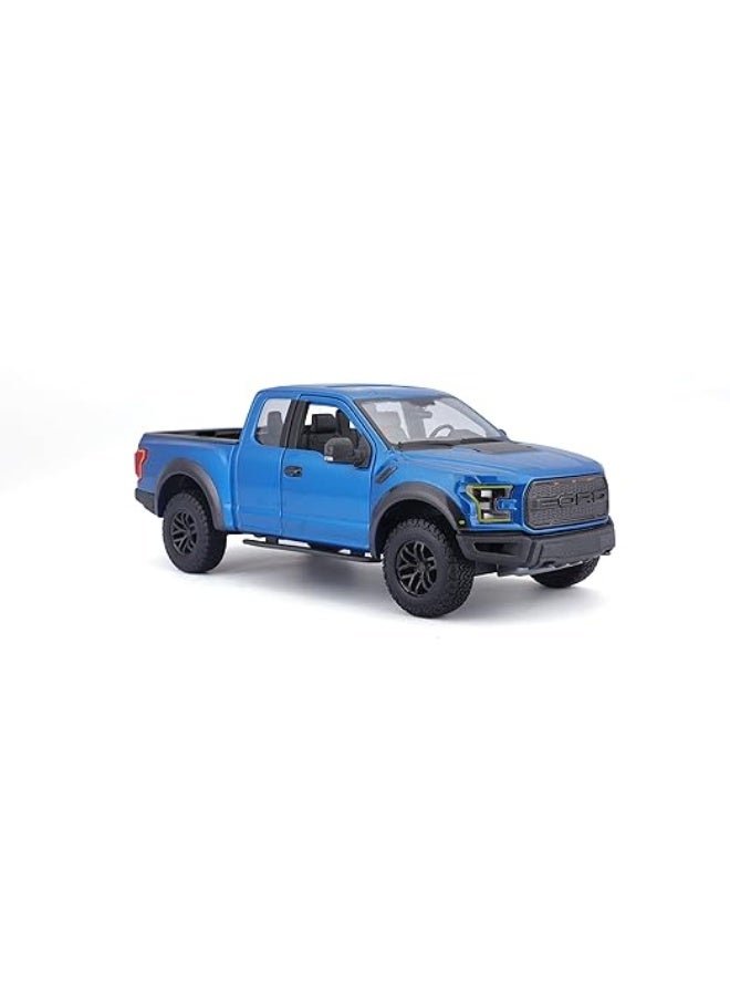 Maisto 1:24 2017 Ford F-150 Raptor - Blue Officially Licensed Scaled Replicas of Collectible Diecast Metal Models with Exquisite Interior & Exterior Detailing for All Ages - Image 3
