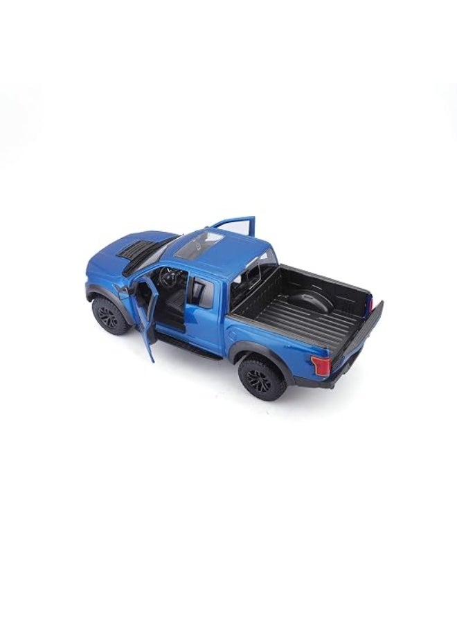 Maisto 1:24 2017 Ford F-150 Raptor - Blue Officially Licensed Scaled Replicas of Collectible Diecast Metal Models with Exquisite Interior & Exterior Detailing for All Ages - Image 4