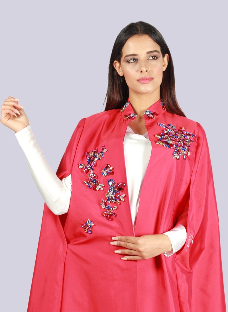 NIVA FASHION HOUSE - ROYALTY - CAPE EMB ABAYA - Image 1