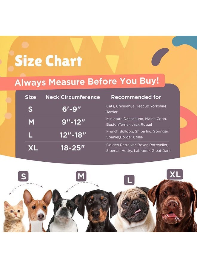 BIGANT Protective Inflatable Collar for Dogs and Cats, Soft Cone for Dogs After Surgery, Dog Neck Donut Collar, Dog Cone Collar Soft Pet Recovery Collar Does Not Block Vision E-Collar (Medium, Blue) - Image 5