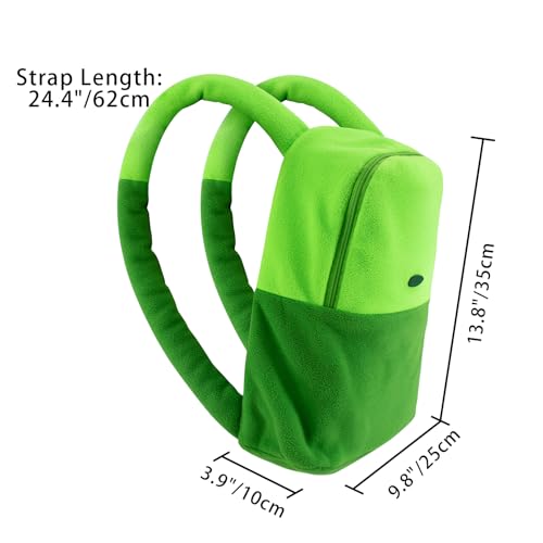 DAZCOS Green Backpack Anime Character Cartoon Unisex Cosplay Costume Accessories Bag for Adult Everday Use Halloween Party (Green) - Image 2