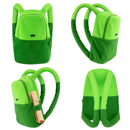 DAZCOS Green Backpack Anime Character Cartoon Unisex Cosplay Costume Accessories Bag for Adult Everday Use Halloween Party (Green) - Image 1