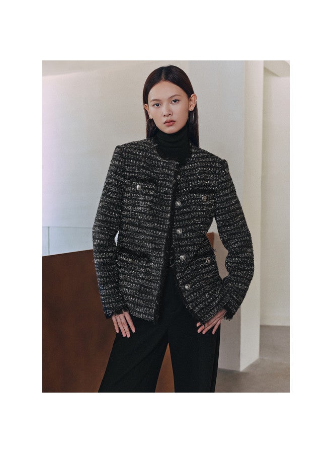 Waxbird Winter Tweed Knit Brushed Little Fragrance Style Women's Wool - Image 2