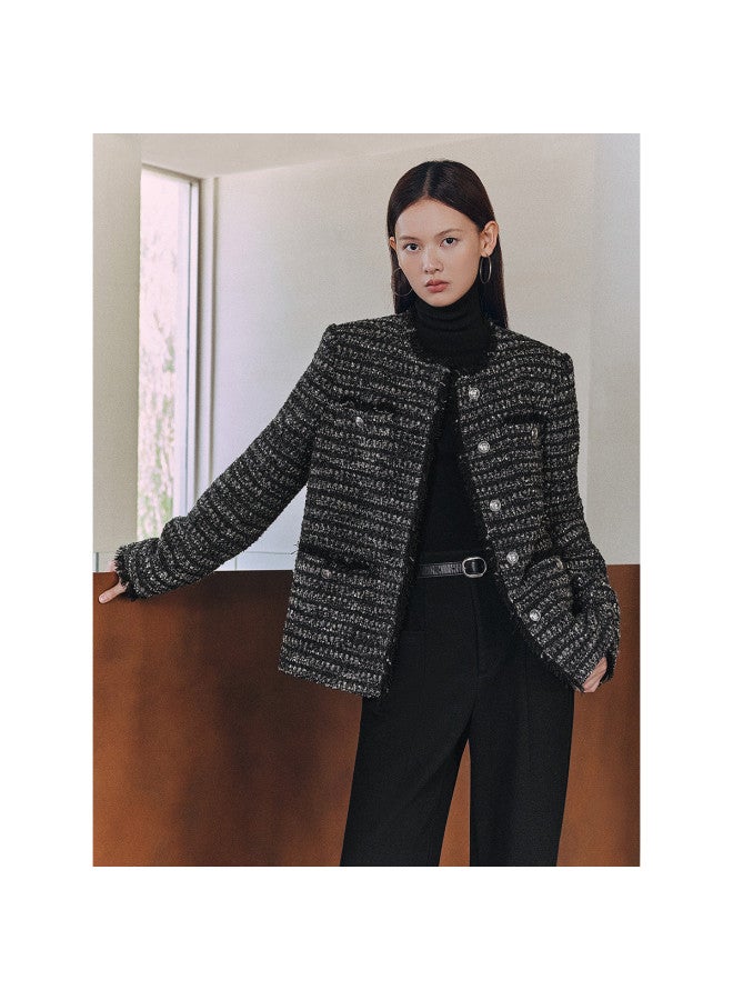 Waxbird Winter Tweed Knit Brushed Little Fragrance Style Women's Wool - Image 3