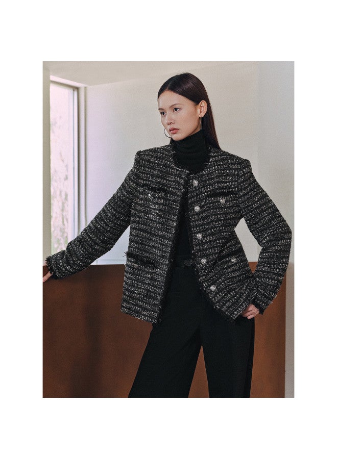 Waxbird Winter Tweed Knit Brushed Little Fragrance Style Women's Wool - Image 4