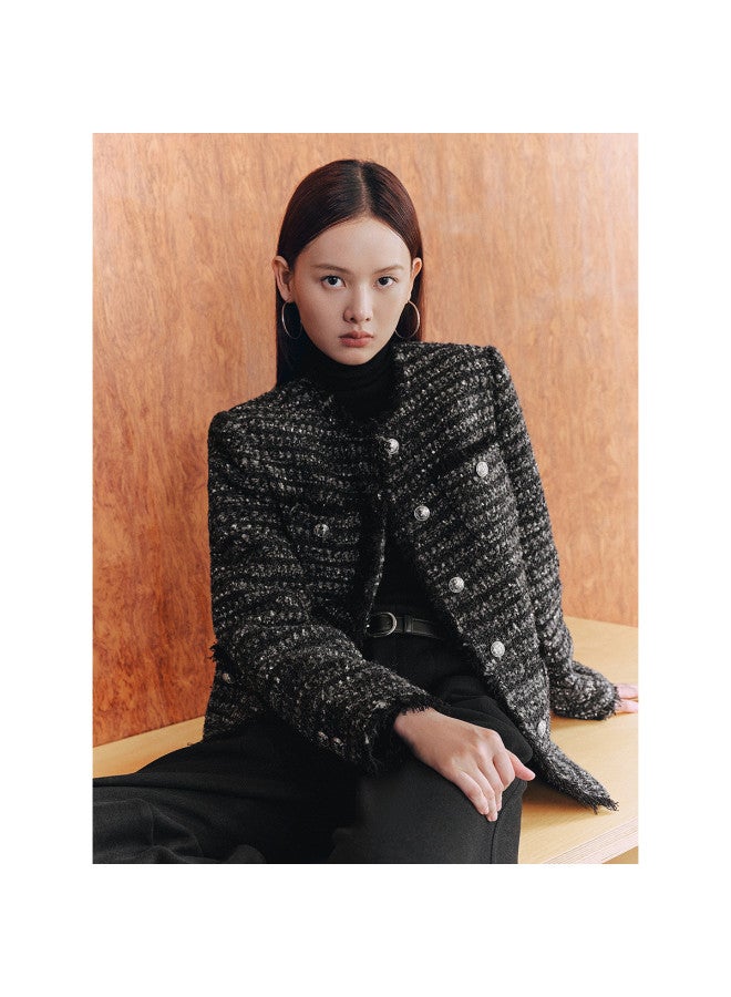 Waxbird Winter Tweed Knit Brushed Little Fragrance Style Women's Wool - Image 5