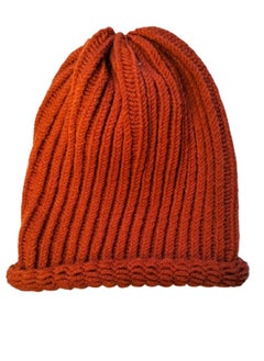 Orange Wool Ice Cap (Handmade)