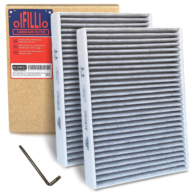 OIFILLIO Cabin Air Filter for BMW X5 X7 X6 20192025 530i 540i 530e M5 M550i 20172023 740i 750i 20162022 with Activated Carbon Replaces OE 64119366401 64115a1bdb6 2PCS