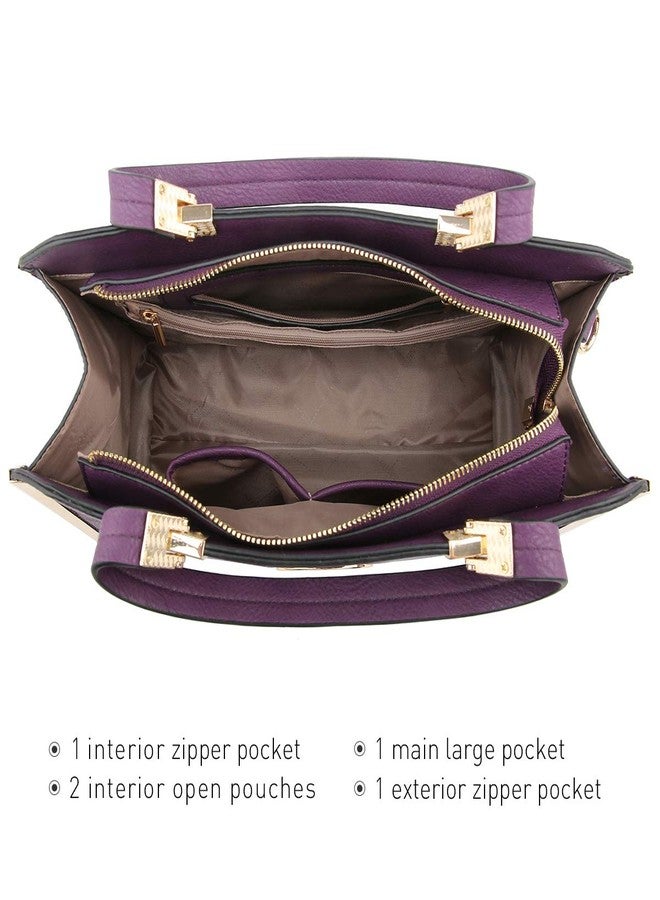 داسين حقائب يد نسائية من داسين، حقائب كتف كبيرة بمقبض علوي، حقيبة عمل كبيرة الحجم مع محفظة - Image 5