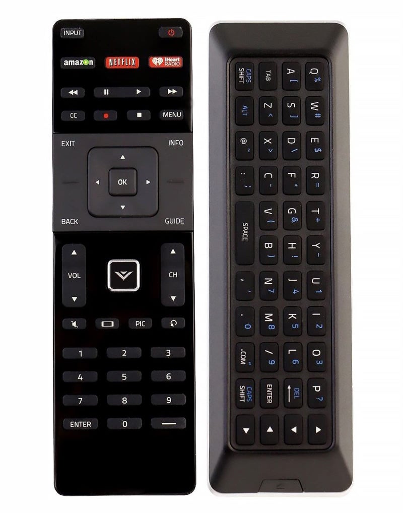 Vinabty New XRT500 QWERTY Keyboard with Back Light Remote Replacement fit for VIZIO TV M43-C1 M49-C1 M50-C1 M55-C2 M60-C3 M65-C1 M70-C3 M75-C1 M80-C3 M322I-B1 M422I-B1 M492I-B2 M502I-B1 M552I-B2 M602I-B3 - Image 1